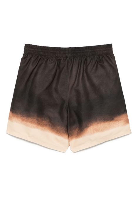 Orange Phibbs gradient effect beachwear shorts Dries Van Noten - men DRIES VAN NOTEN | 2510225001431703